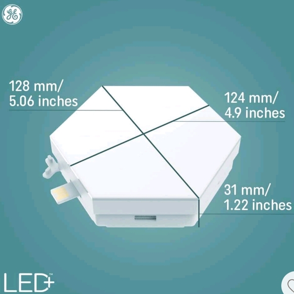 GE NWT 6pk LED + Color Changing Tile Panel Lights with Remote - Picture 7 of 12